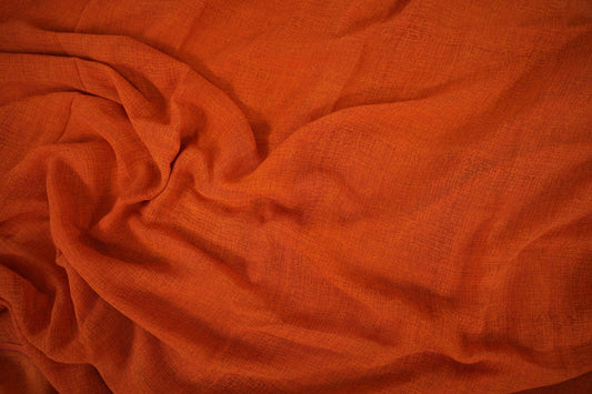 Orange Chiffon saree body