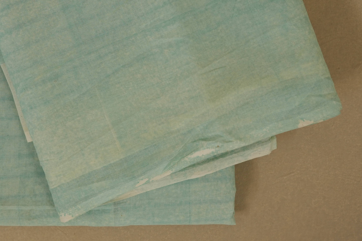 Light Blue Cotton Saree borders