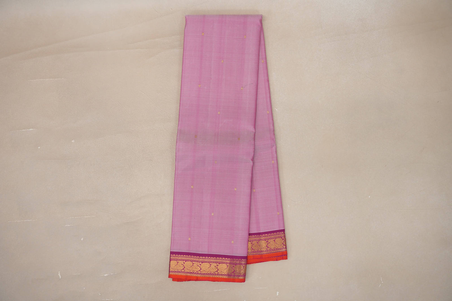 Onion Pink Vintage Kanjivaram Silk Saree by Shreenivas Silks PSSR019298
