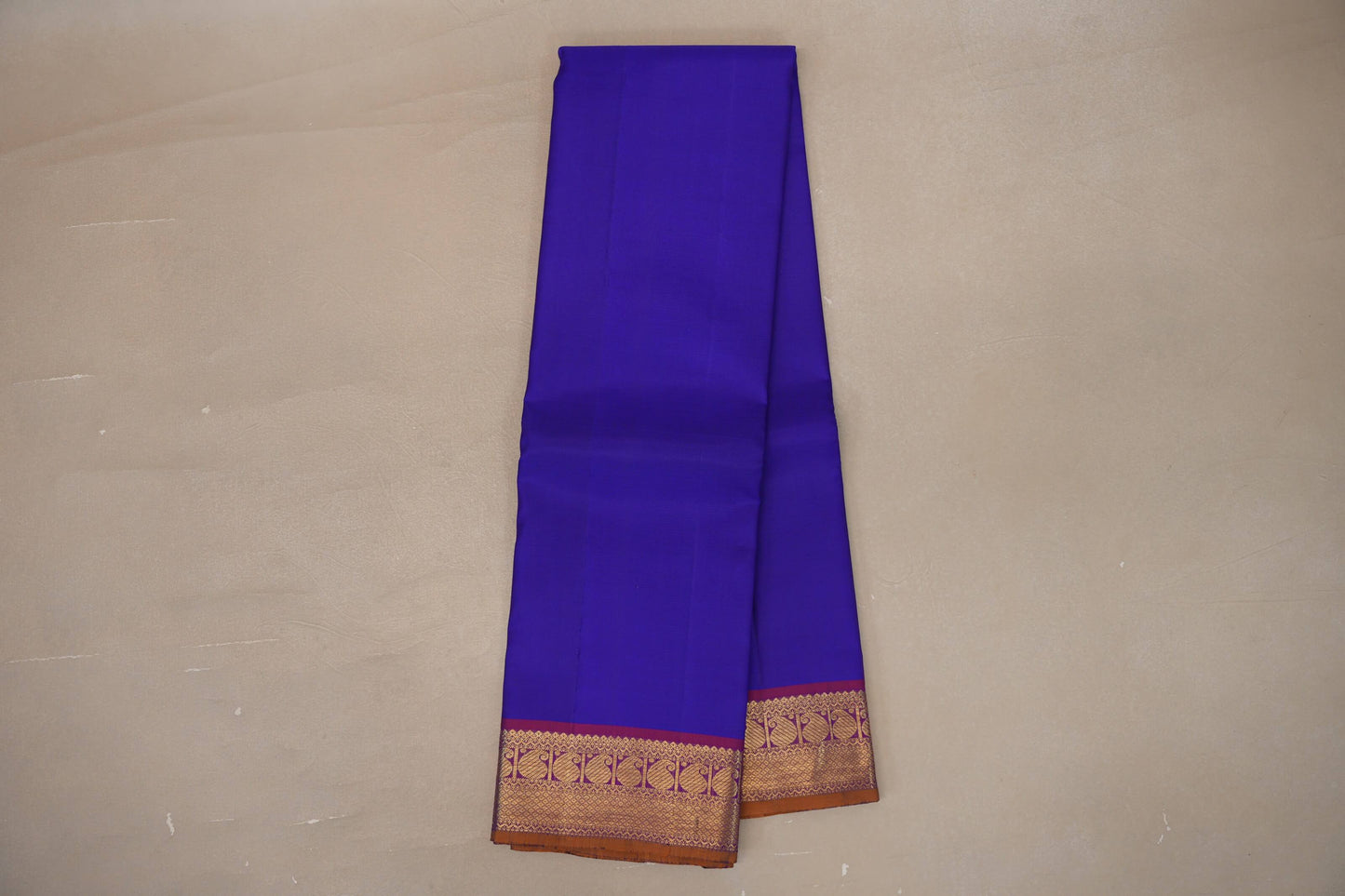 Royal blue Vintage Kanjivaram Silk Saree by Shreenivas Silks PSSR019303