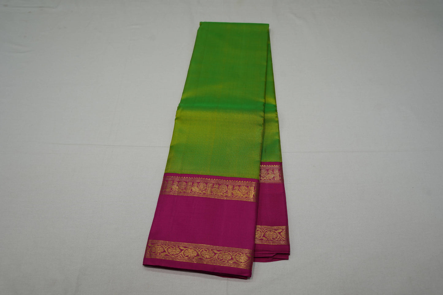 Plain vintage kanchipuram silk saree