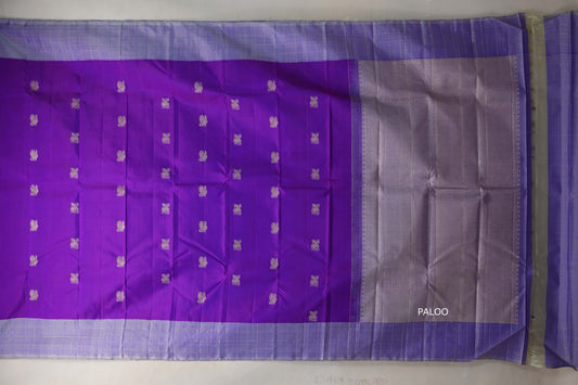 Dual Tone of Purple and Violet Vintage Kanjivaram Silk Saree by Shreenivas Silks PSSR019388