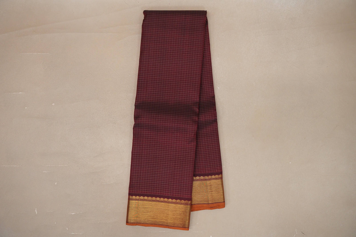 Deep Maroon Vintage Kanjivaram Silk Saree by Shreenivas Silks PSSR019397