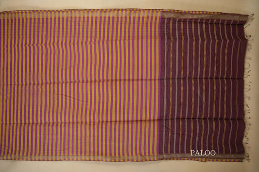 Multi color Odissa Eri Cotton Saree Paloo