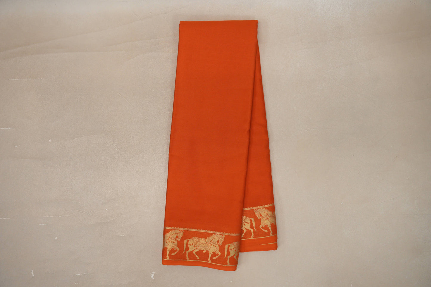 Rust Mysore Silk Saree by Shreenivas Silks PSSR019430