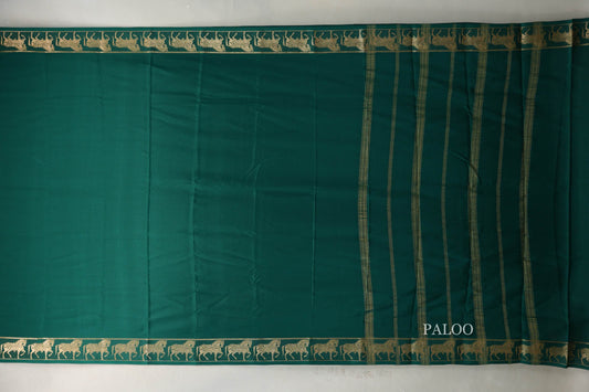 Green Mysore Silk Saree by Shreenivas Silks PSSR019433
