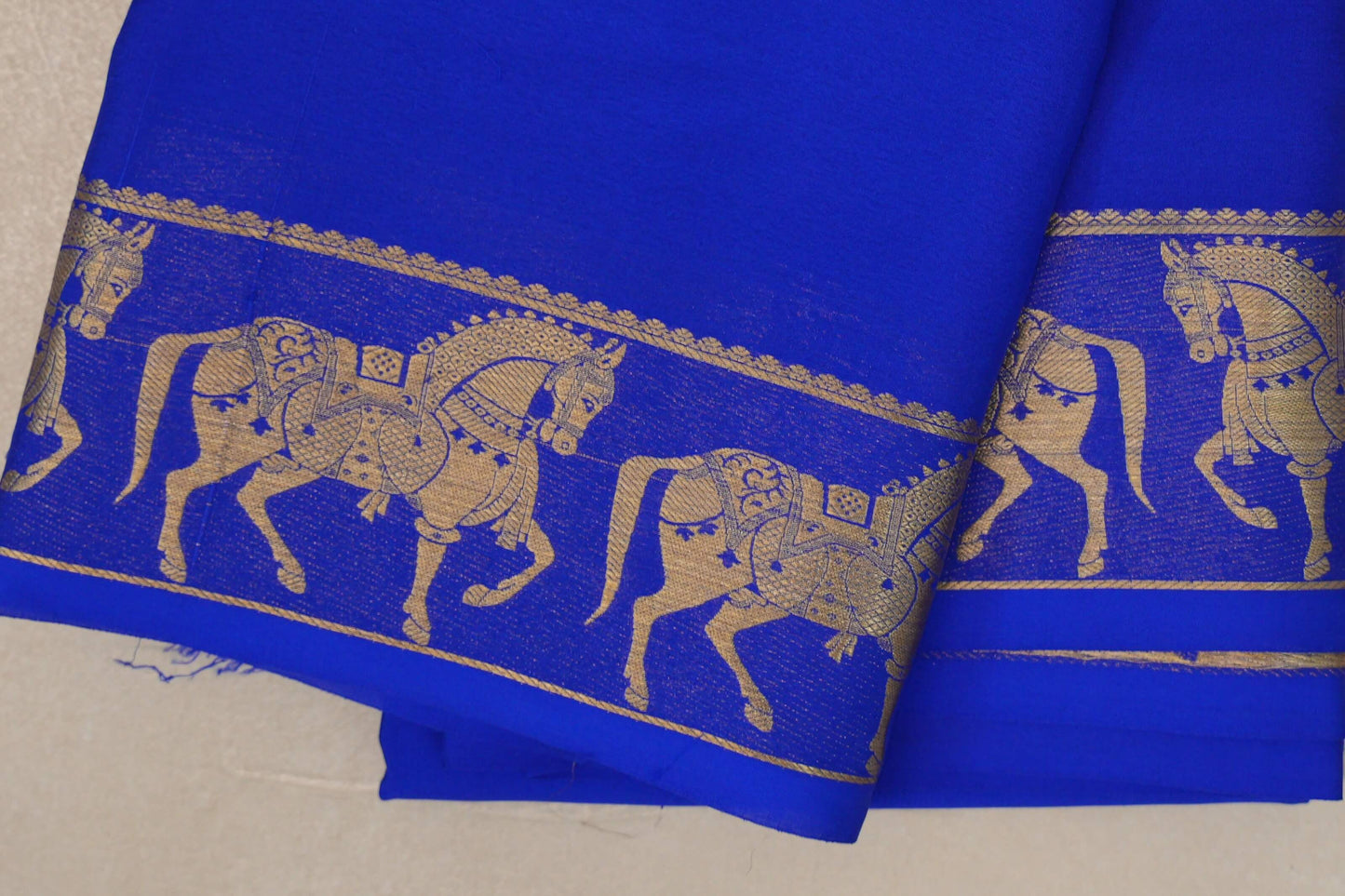 Royal Blue Mysore Silk Saree by Shreenivas Silks PSSR019434
