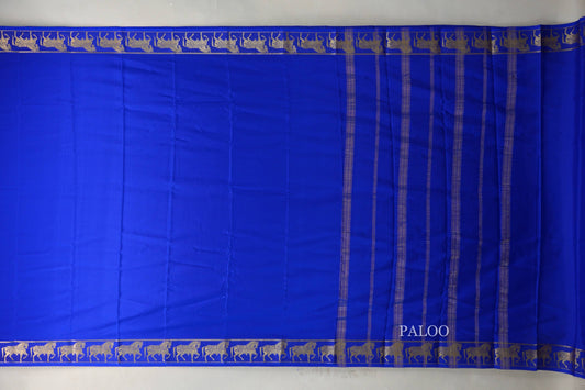 Royal Blue Mysore Silk Saree by Shreenivas Silks PSSR019434