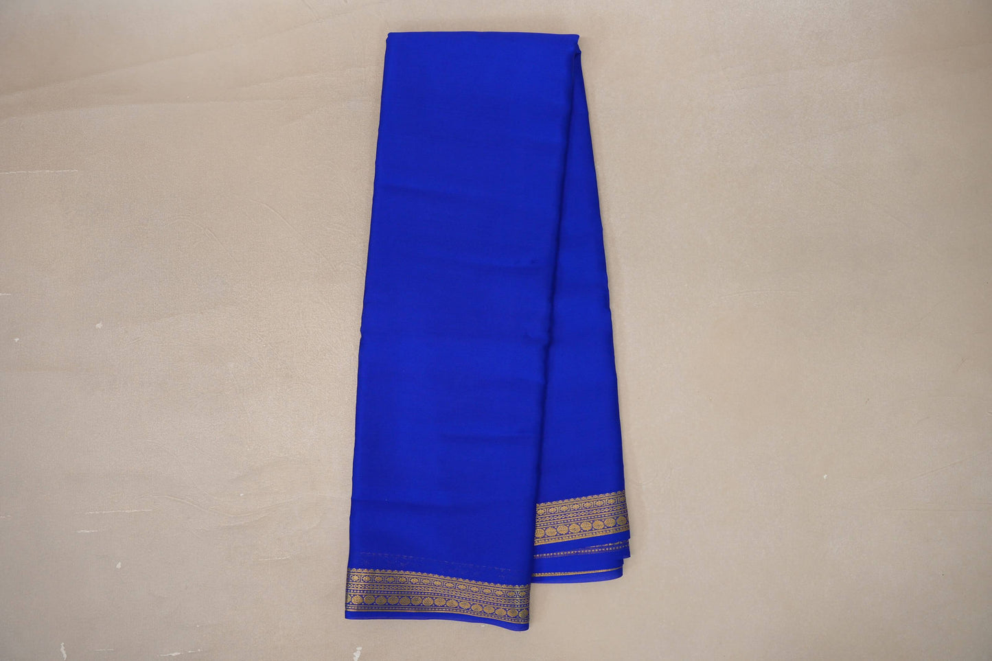 Royal Blue with self borders Mysore Silk Saree by Shreenivas Silks PSSR019489