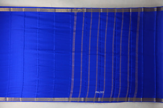 Royal Blue with self borders Mysore Silk Saree by Shreenivas Silks PSSR019489