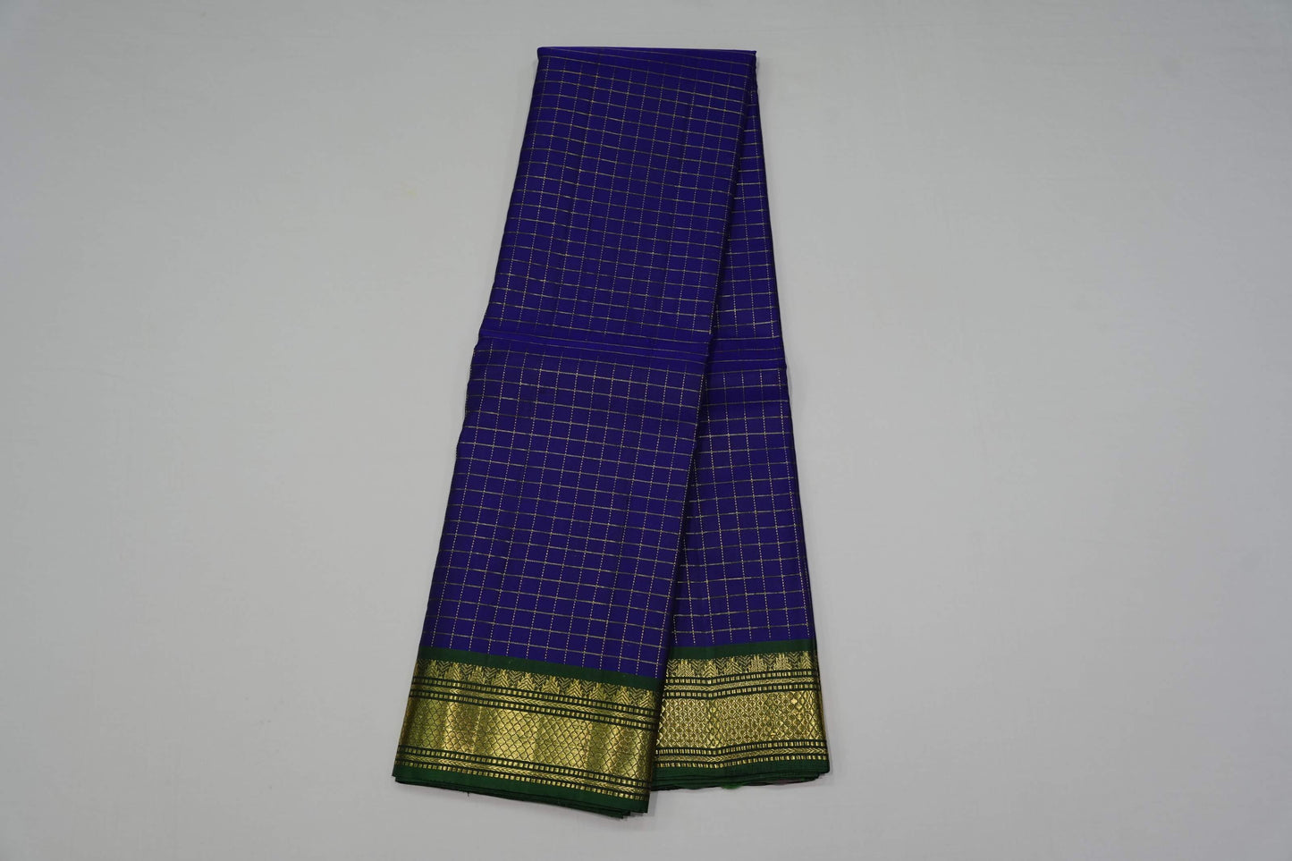Online checked vintage kanchipuram silk saree
