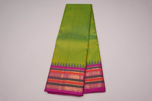 Plain vintage kanchipuram silk saree