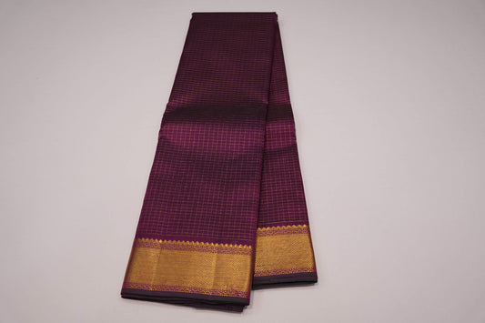 Online checked vintage kanchipuram silk saree