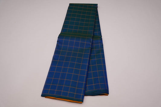 Checked vintage kanchipuram silk saree