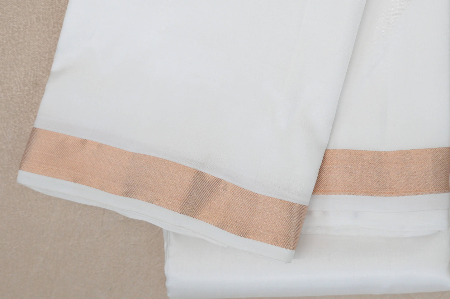 Milk White Light Weight Kanchipuram Silk Saree by Shreenivas Silks PSSR019631