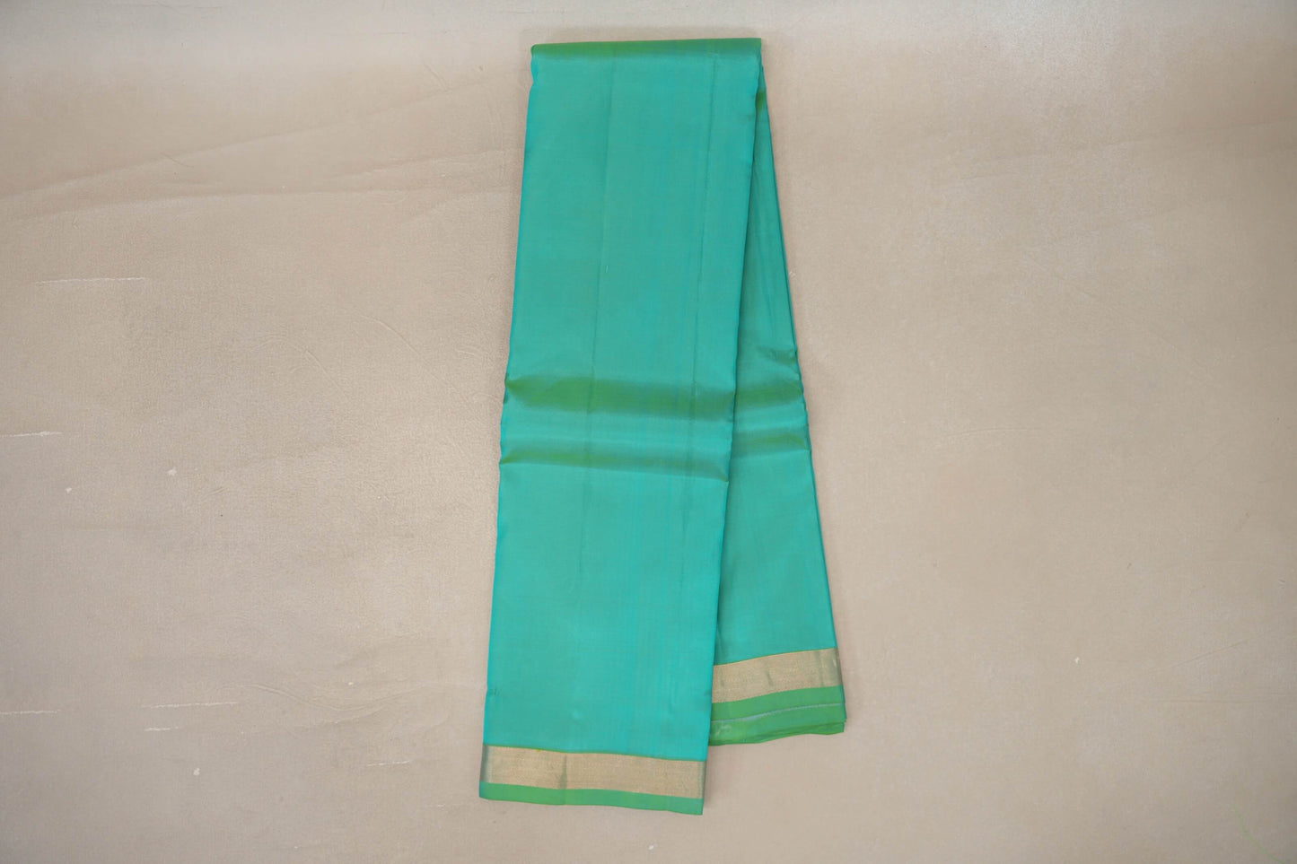 Dual Tone of Green and Blue Light Weight Kanchipuram Silk Saree by Shreenivas Silks