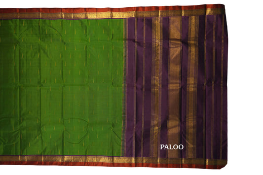 vintage kanjivaram silk saree paloo