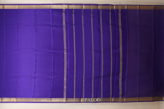Deep Violet Mysore Silk Saree PSSR018623
