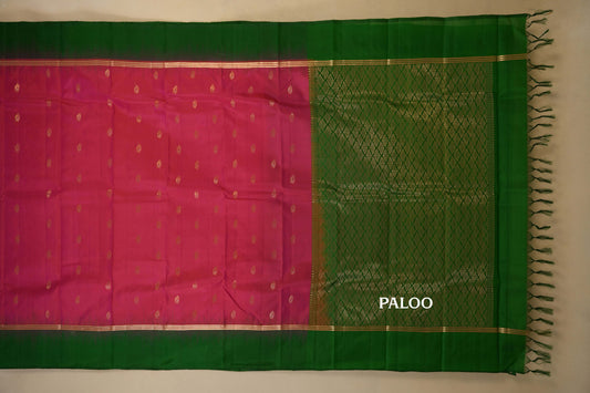 light weight kanjivaram silk saree paloo