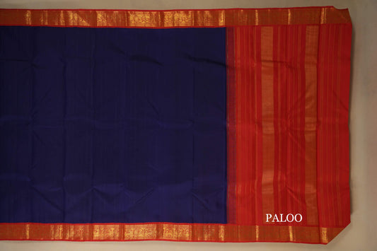 vintage kanjivaram silk saree paloo