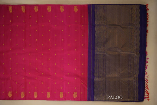 vintage kanjivaram silk saree paloo