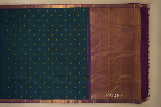 vintage kanjivaram silk saree paloo
