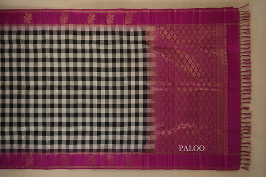 light weight kanchipuram silk saree paloo