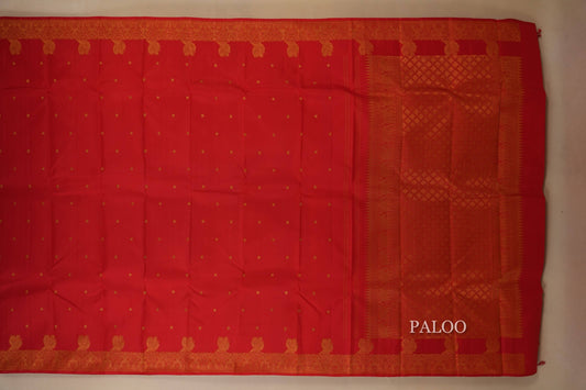 vintage kanjivaram silk saree paloo