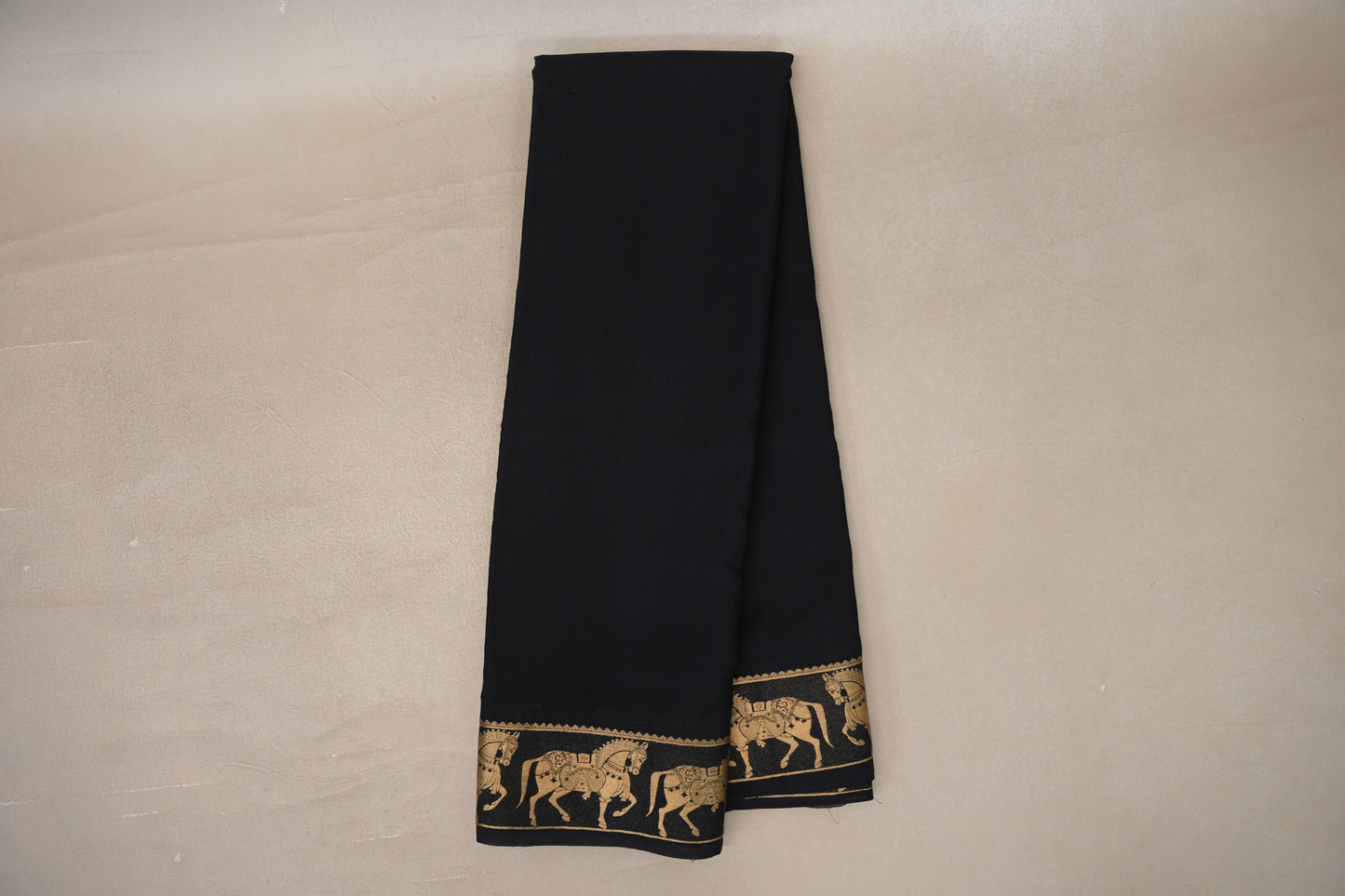Black Mysore Silk Saree by Shreenivas Silks PSSR019949