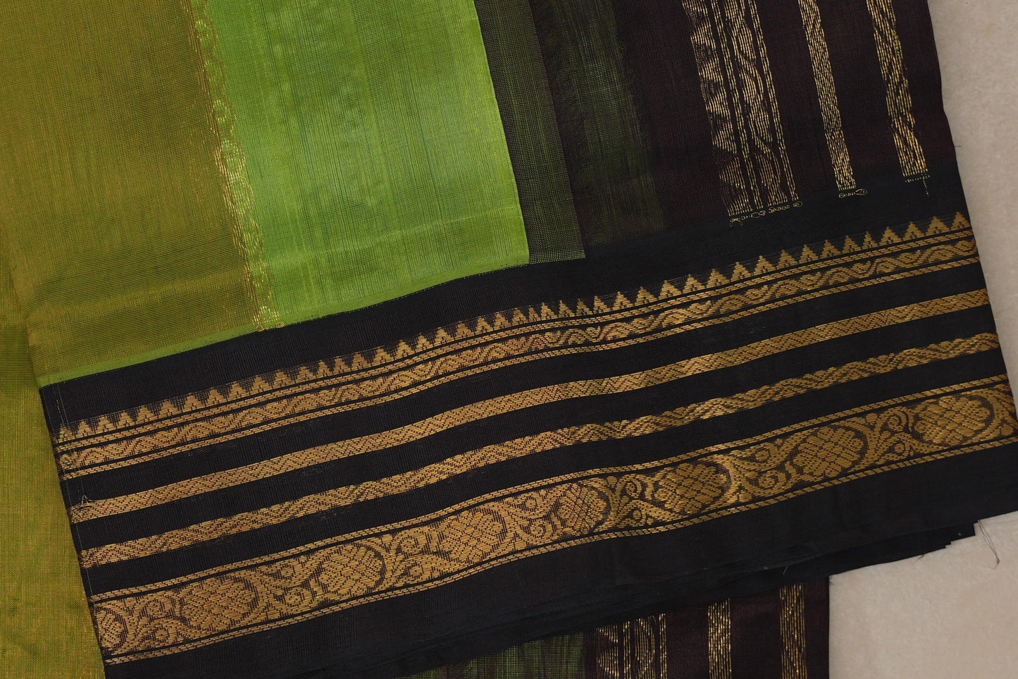 Multi Color Silk Cotton Saree border