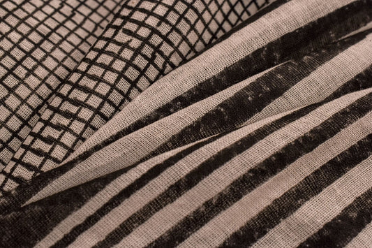 Hand-block printed Cotton saree Silkwaves PSSK32011 - Parisera