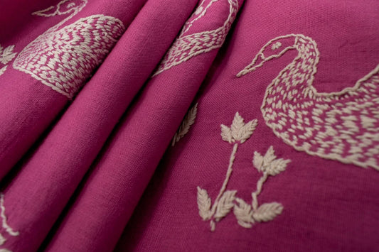 Chikankari Pink Cotton sarees PSCO110121