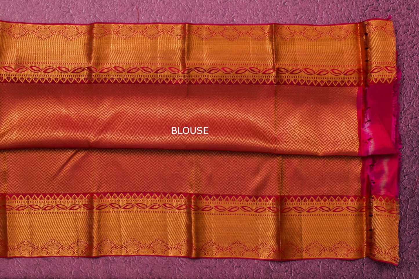 Bridal Reddish Pink Kanjivaram Silk Saree by Tharakaram PSTK04061