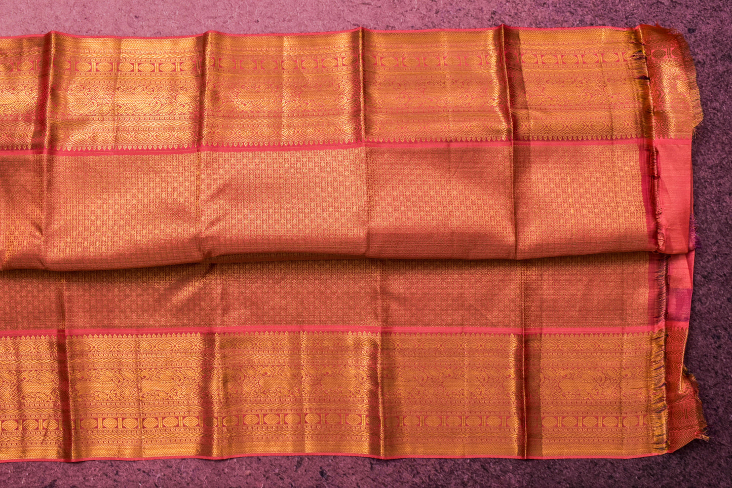 Purple Bridal Kanjivaram Silk Saree by Tharakaram PSTK04072