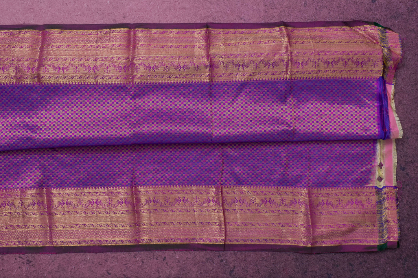 Fluorescent Green Bridal Kanjivaram Silk Saree by Tharakaram PSTK04090