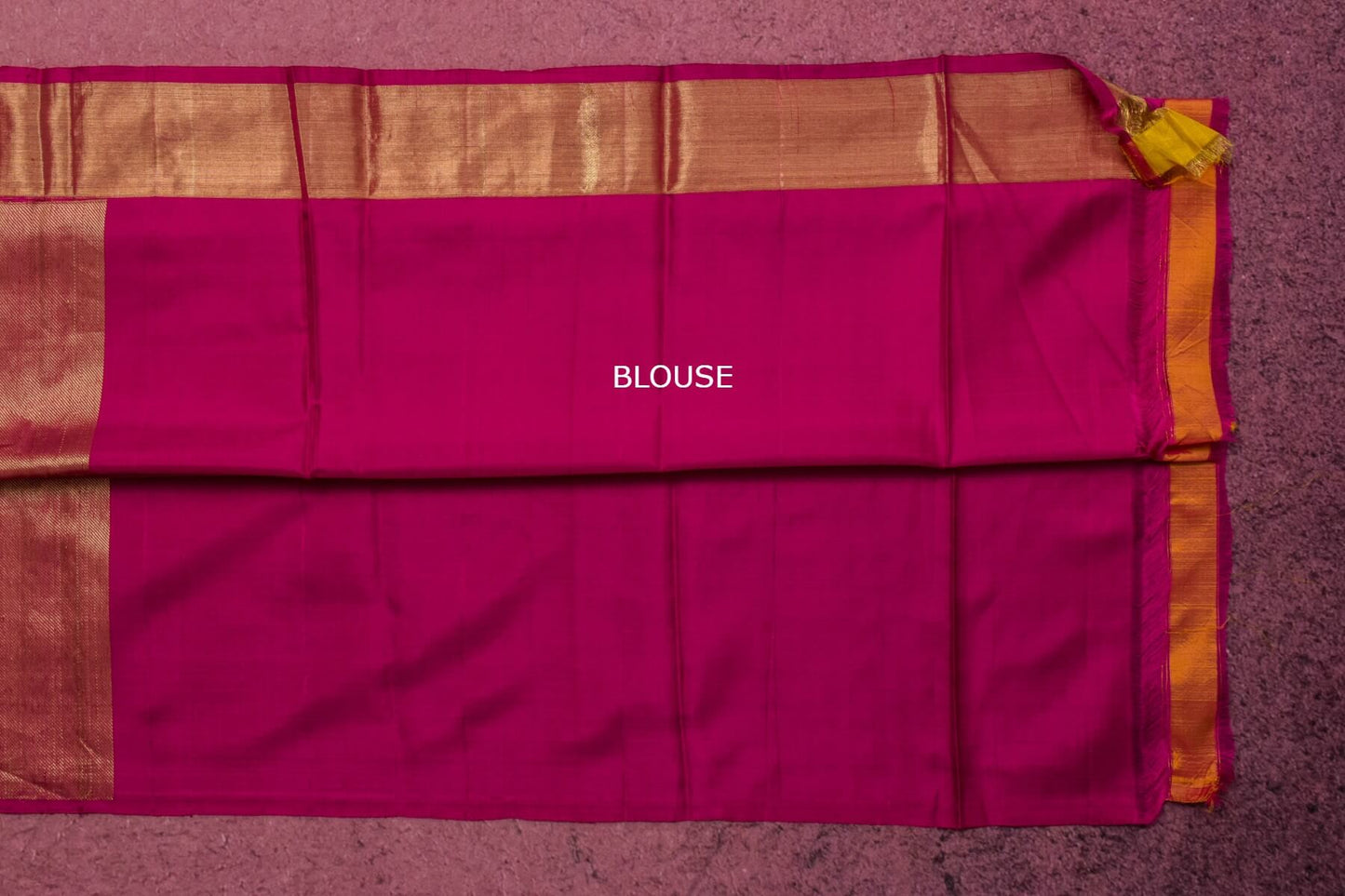 Fluorescent Green Bordersless Kanjivaram Silk Saree by Tharakaram PSTK04100