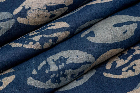 Batik print Tussar silk saree by Weavers studio PSWS140036