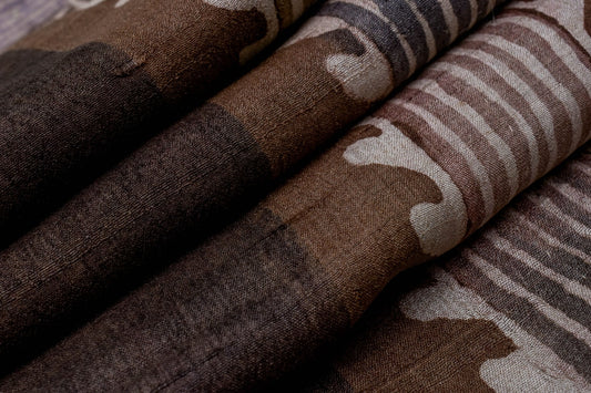 Batik print Tussar silk saree by Weavers studio PSWS140039