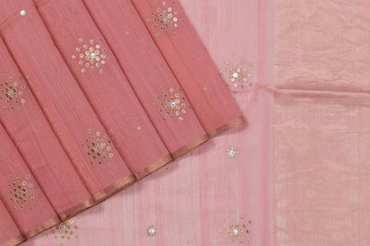 Pink Chanderi Silk Saree by Chakor PSCK260245 - Parisera