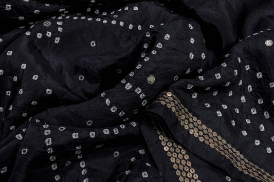 Bandhani Mulberry Silk Saree by Chakor PSCK260258 - Parisera