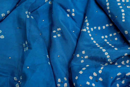 Bandhani Mulberry Silk Saree by Chakor PSCK260262 - Parisera