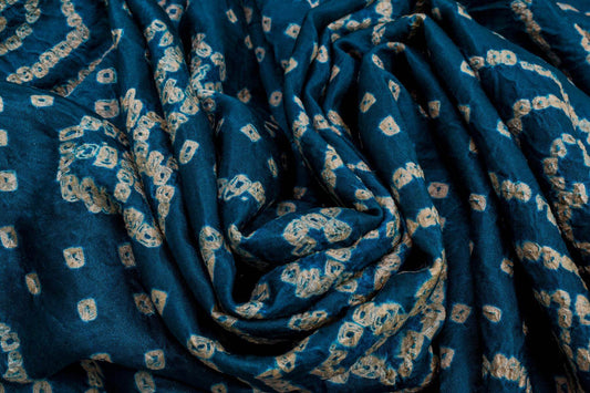 Bandhani/Ajrakh Gaji Silk Saree by Chakor PSCK260280 - Parisera