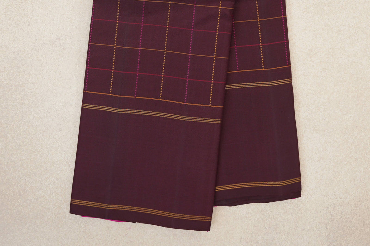 Wine Maroon Vintage Kanjivaram Silk Saree by Shreenivas Silks PSSR0110466