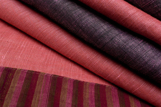 Bhagalpuri Linen Cotton Saree by Thari PSTR250039 -