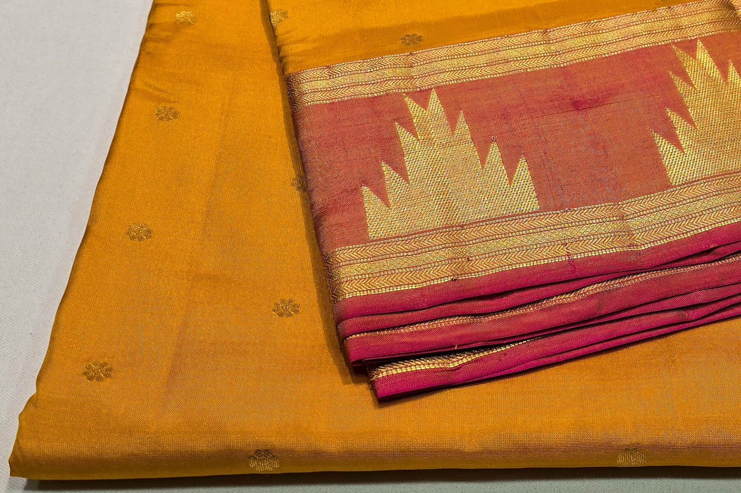 Nine And A Half Yards Silk Saree by A Silk Weave PSAC0901477 -