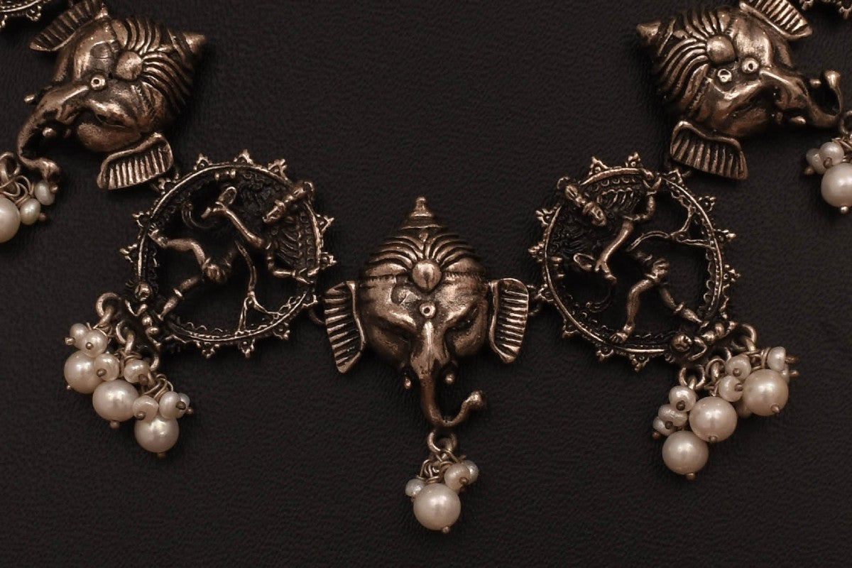 Lasya Silver Necklace set PSLA180179A