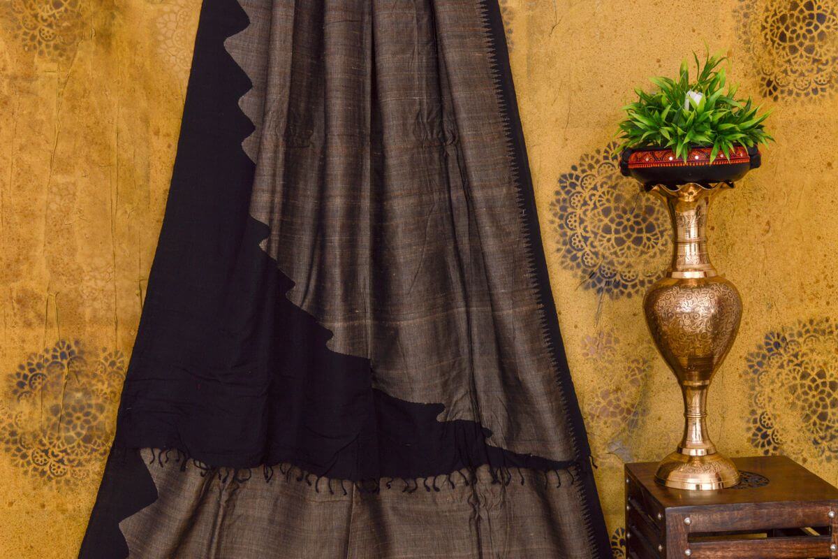Cotton tussar saree PSPJ150038 - Parisera