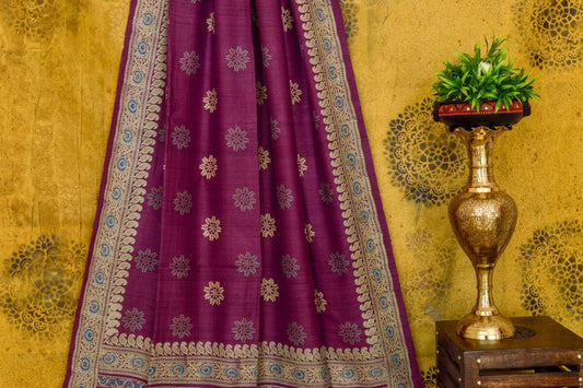 Tussar silk saree PSWS140001 - Parisera