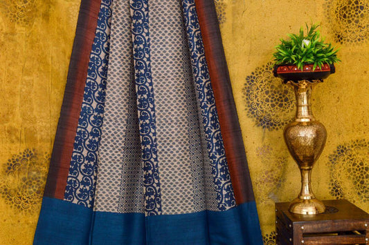 Tussar silk saree PSWS140002 - Parisera