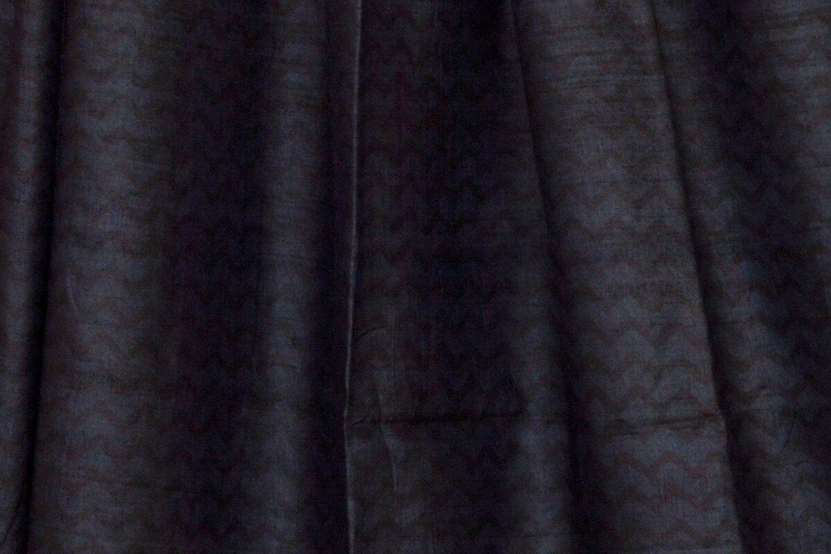 Black Tussar silk saree by Weavers studio PSWS140008 - Parisera